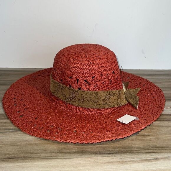 SunHat Woman’s One size fits most Arizona sun hat with  black hat band bead deta - Picture 4 of 7